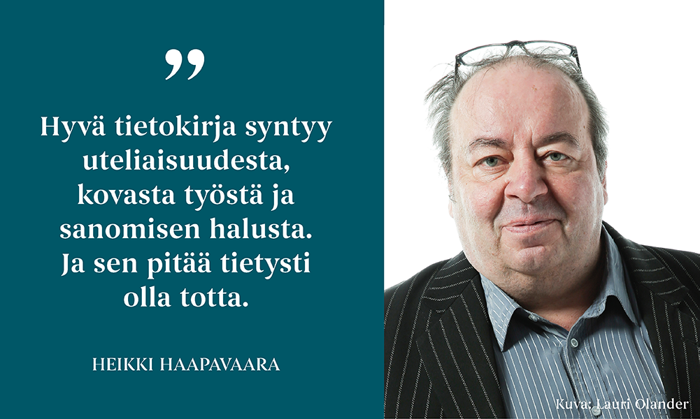 Toimittaja ja tietokirjailija Heikki Haapavaara